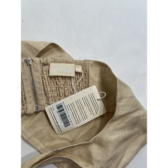 MONDAY Swimwear Montserrat Top in Vanilla Linen - Picture 5 of 5